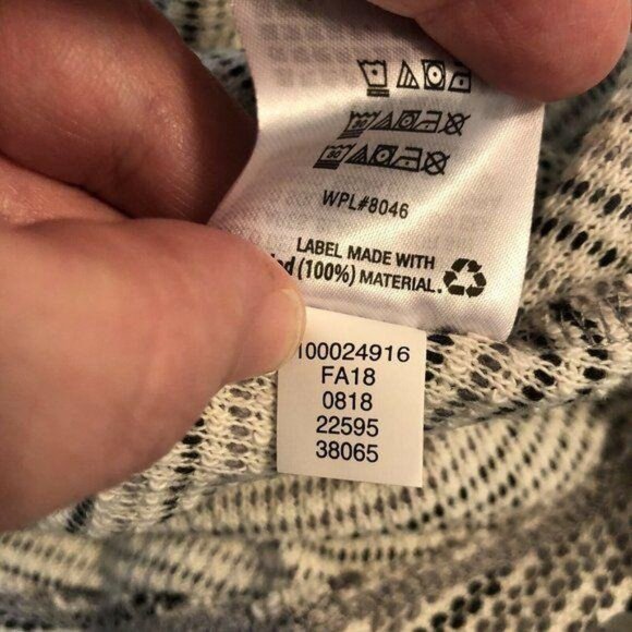 Style & Co Size 2X Ombre Black Cowl Neck Boho Remix Front Pocket Sweatshirt - Picture 5 of 5